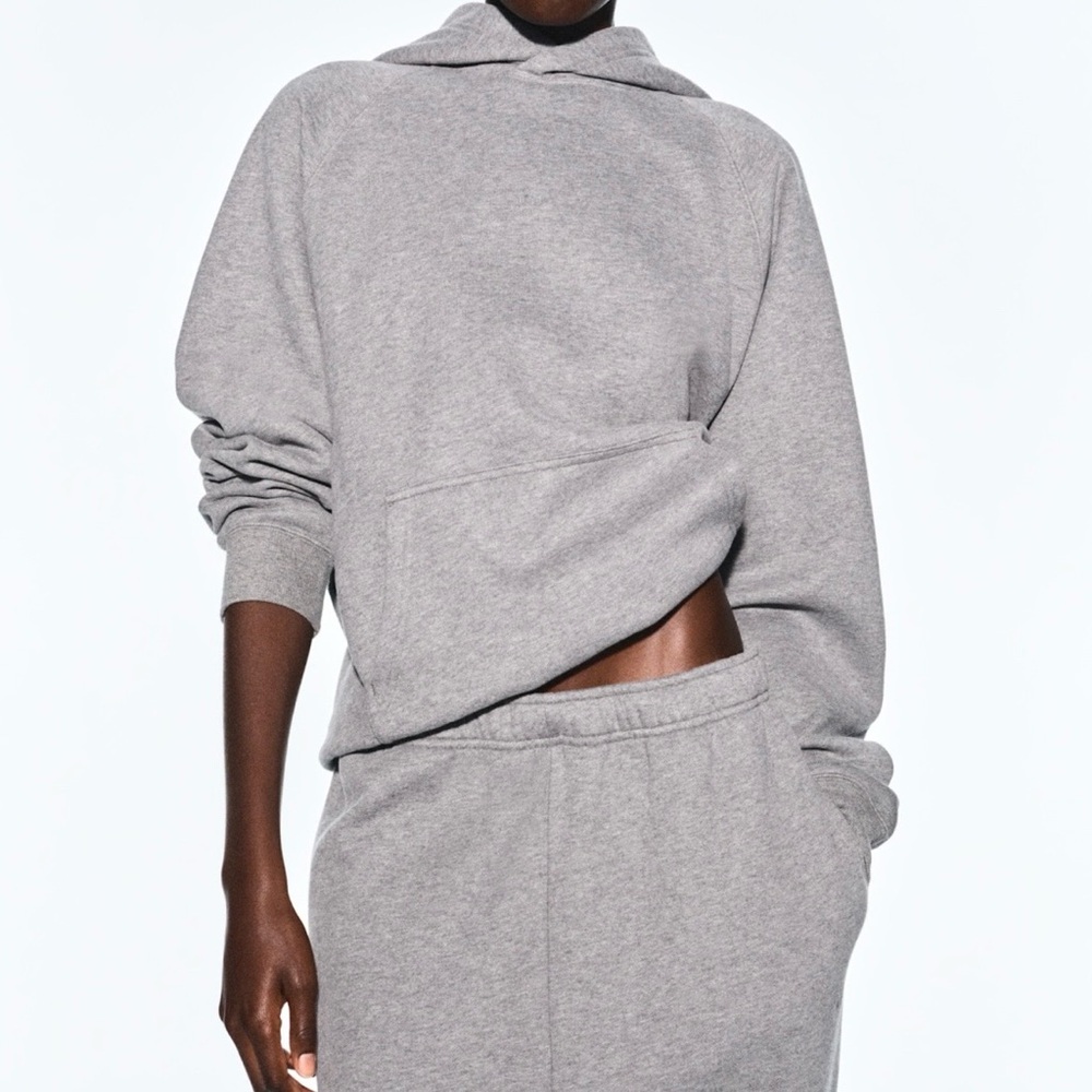 Aritzia Sweatfleece Set in Dover Grey